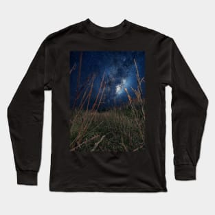 Milky Way Walk, our galaxy on a night walk Long Sleeve T-Shirt